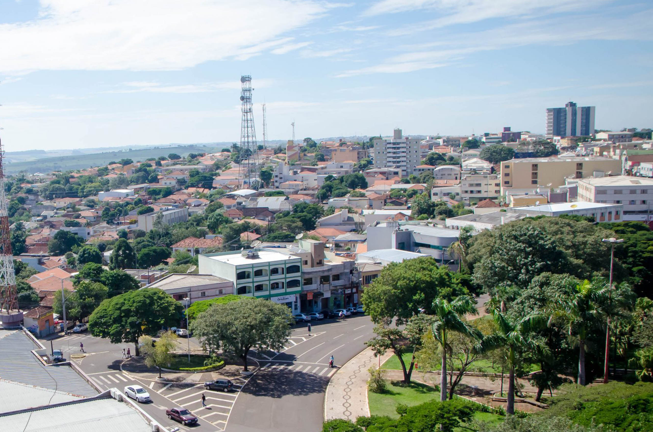 vista da cidade de Jandaia do Sul no Paraná